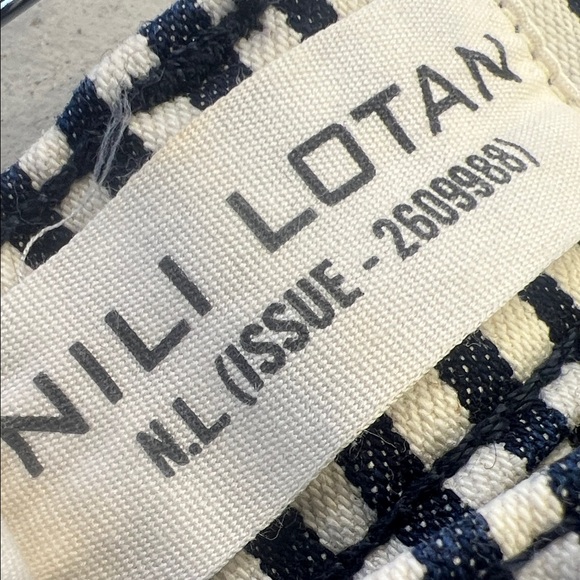 Nili Lotan Black and White Striped Pants - Picture 3 of 6